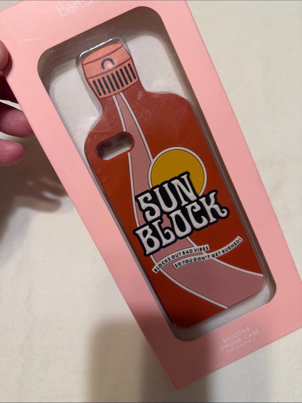 ban.do Pink Novelty Sunblock Phone Case iphone7